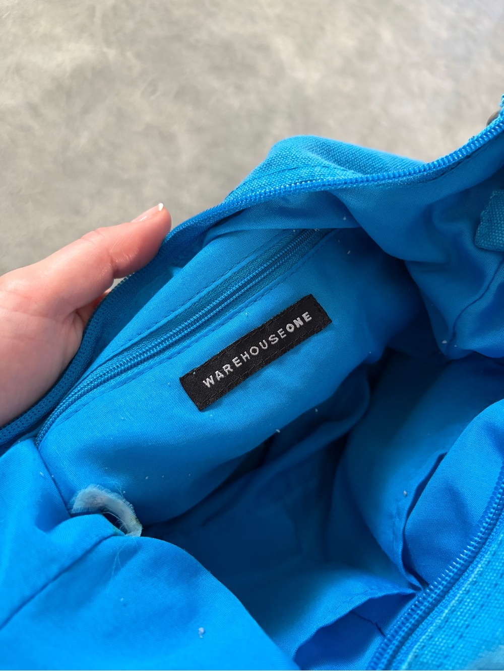 Y2K 2000’s Blue Canvas Cargo Crossbody Bag - Picture 7 of 13